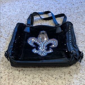Black Sequin Tote Bag